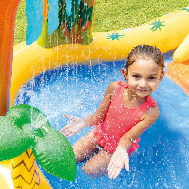 Dinosaur Inflatable Play Center with Slide