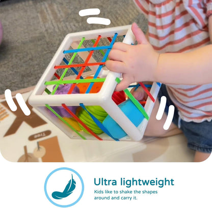 Aprilwolf - Cube & 6 Sensory Shape Block