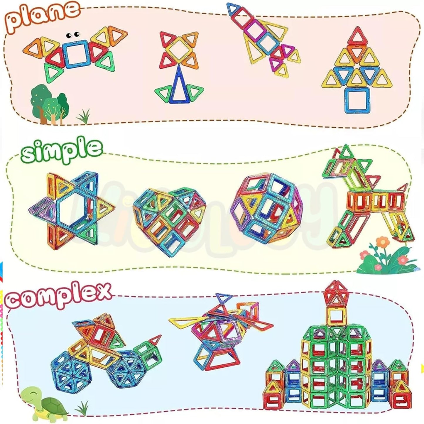 Magnetic Building Tiles Play Set