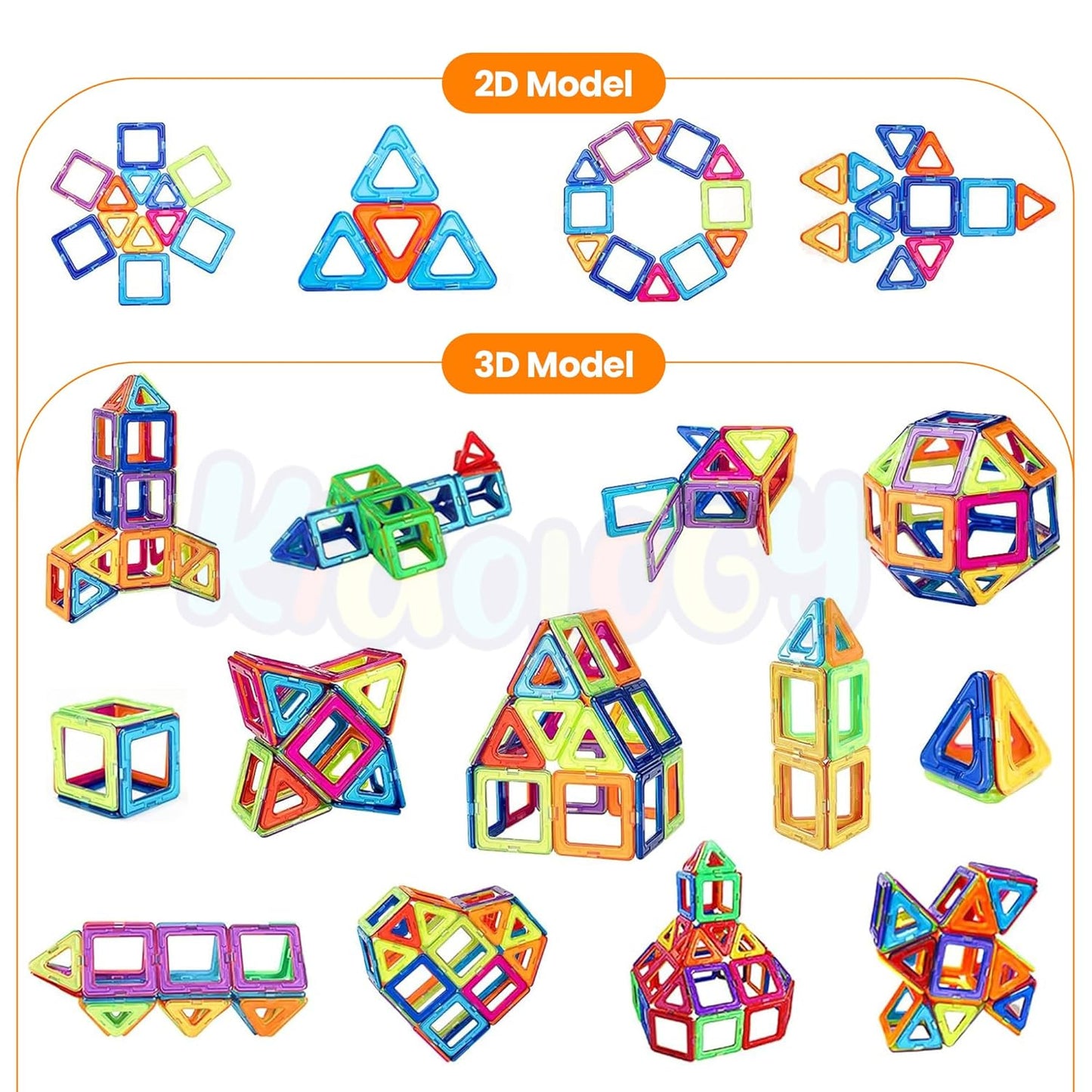 Magnetic Building Tiles Play Set