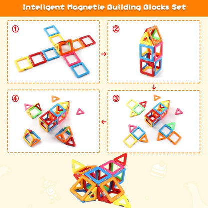 Magnetic Building Tiles Play Set